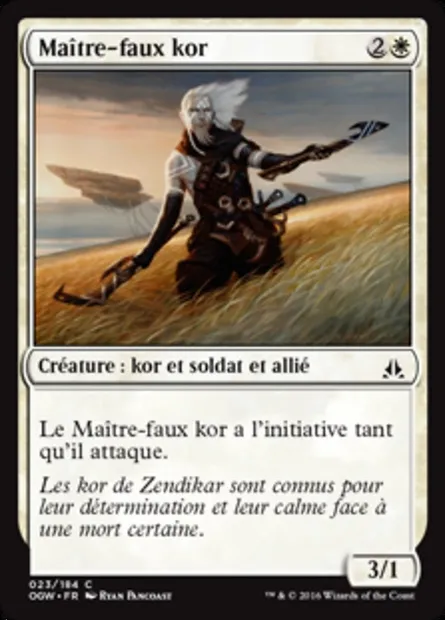 Maître-faux kor, carte Magic OGW 23 — extension Le serment des Sentinelles