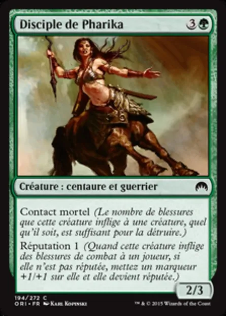 Disciple de Pharika, carte Magic ORI 194 — extension Magic Origines