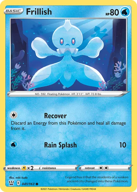 Frillish, Pokémon card BST 41 — Battle Styles set