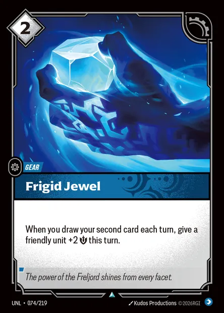 Frigid Jewel, carte Riftbound UNL 074 — extension Unleashed