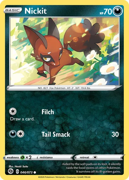 Nickit, Pokémon card CPA 46 — Champion's Path set