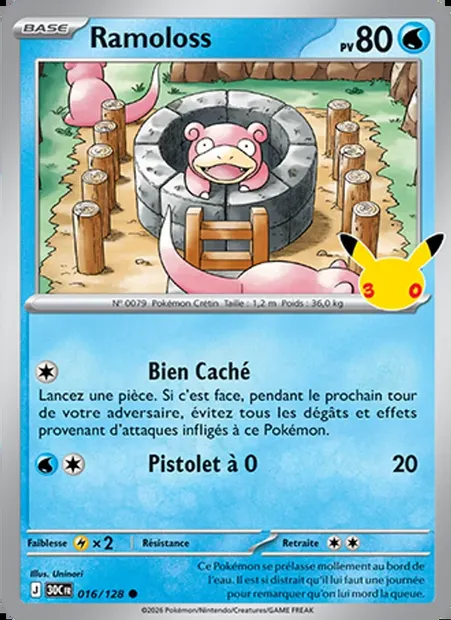 Ramoloss, carte Pokémon 30C 016 — extension 30ᵉ Anniversaire
