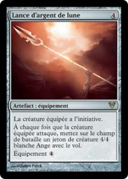 Lance d'argent de lune, carte Magic AVR 217 — extension Avacyn ressuscitée