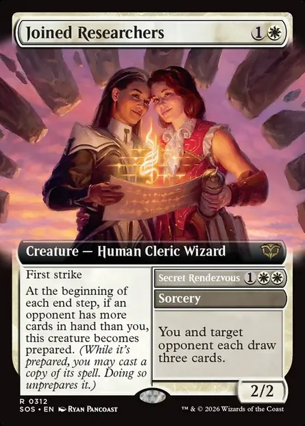 Joined Researchers // Secret Rendezvous, Magic card SOS 312 — Secrets of Strixhaven set
