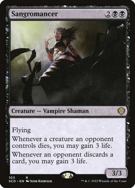 Sangromancienne, carte Magic SCD 103 — extension Starter Commander Decks