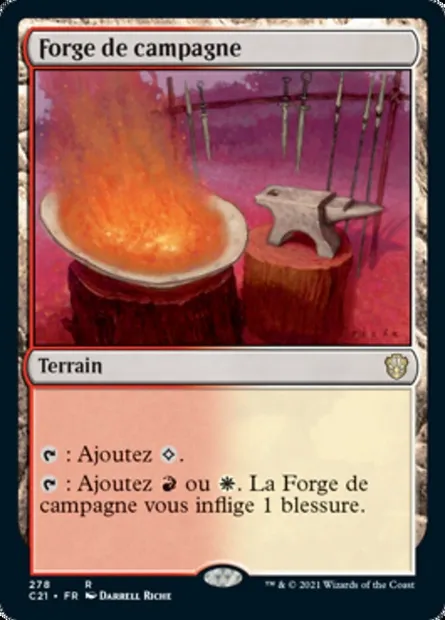 Forge de campagne, carte Magic C21 278 — extension Commander 2021