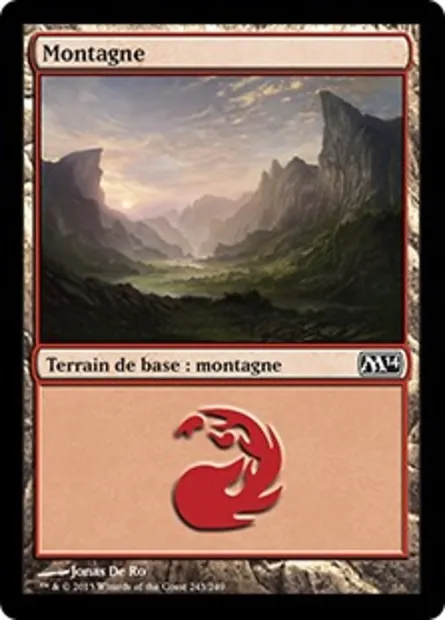 Montagne, carte Magic M14 243 — extension Magic 2014