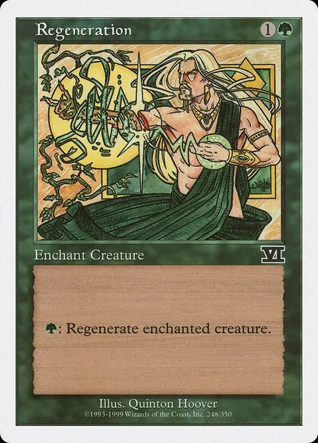 Régénération, carte Magic 6ED 248 — extension Classic Sixth Edition
