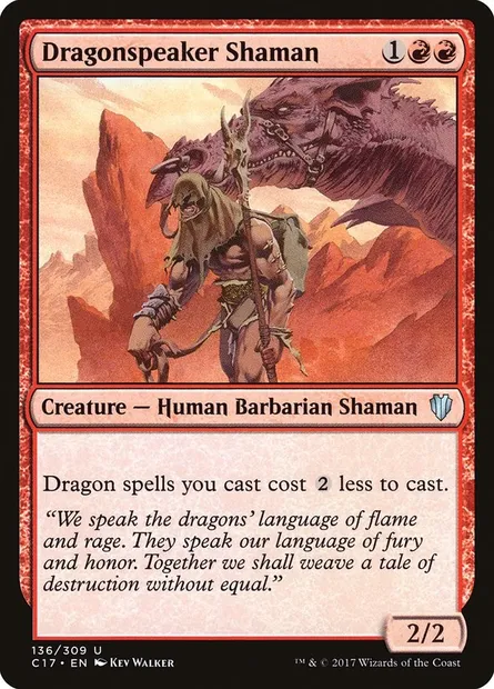 Dragonspeaker Shaman, Magic card C17 136 — Commander 2017 set