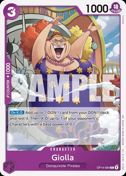 Giolla, One Piece card OP14-064 — THE AZURE SEA’S SEVEN set