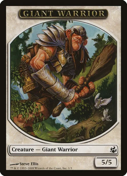 Giant Warrior, Magic card TMOR 1 — Morningtide Tokens set