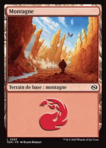 Montagne, carte Magic TDM 283 — extension Tarkir: Dragonstorm