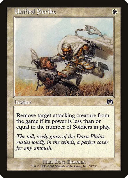 Unified Strike, Magic card ONS 58 — Onslaught set