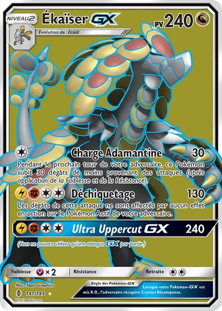 Ékaïser GX, carte Pokémon GRI 141 — extension Gardiens Ascendants