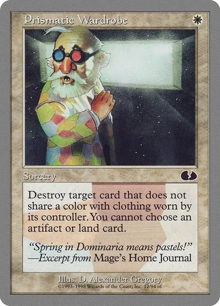Prismatic Wardrobe, Magic card UGL 12 — Unglued set