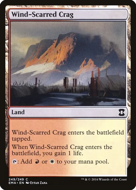 Wind-Scarred Crag, Magic card EMA 249 — Eternal Masters set