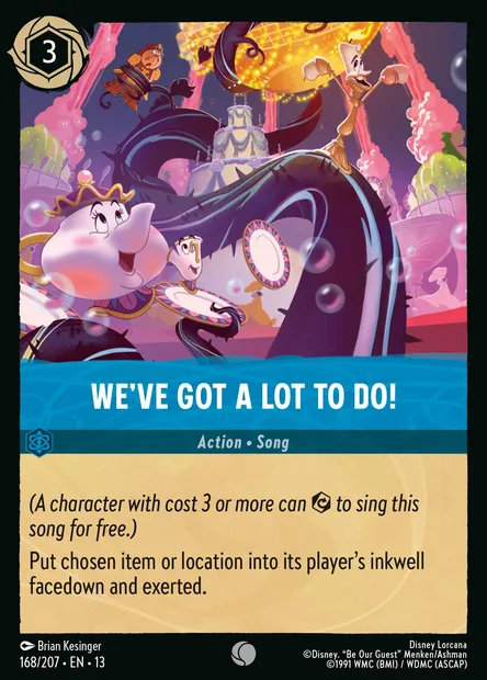 We've Got a Lot to Do!, Disney Lorcana card CH13-168 — Attack of the Vine! set