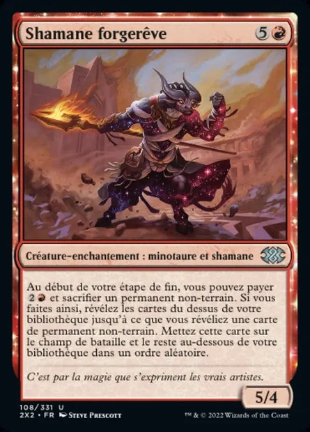 Shamane forgerêve, carte Magic 2X2 108 — extension Double Masters 2022