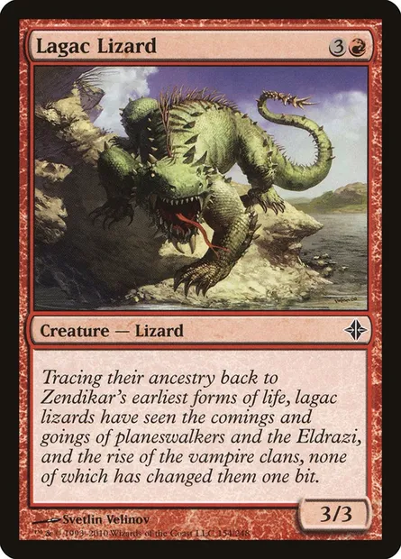 Lagac Lizard, Magic card ROE 154 — Rise of the Eldrazi set