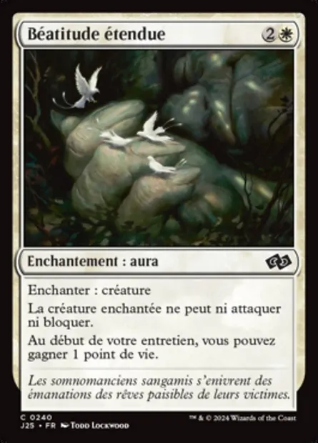 Béatitude étendue, carte Magic J25 240 — extension Foundations Jumpstart