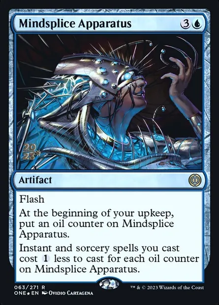 Mindsplice Apparatus, Magic card PONE 63s — Phyrexia: All Will Be One Promos set