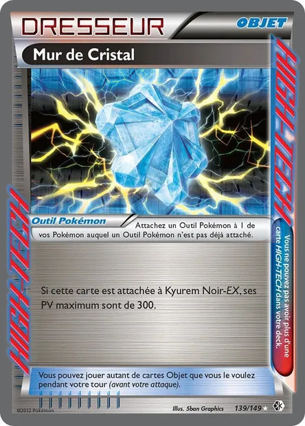 Mur de Cristal, carte Pokémon BCR 139 — extension Frontières Franchies