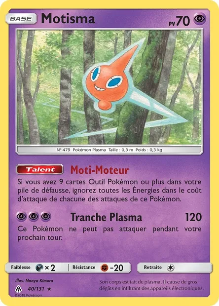 Motisma, carte Pokémon FLI 40 — extension Lumière Interdite