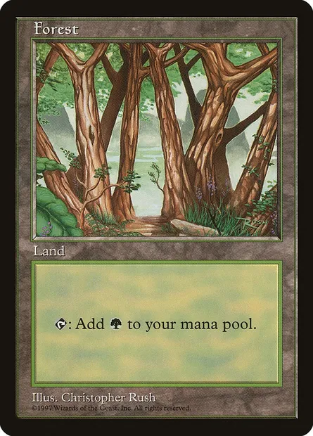 Forest, Magic card PALP 6 — Asia Pacific Land Program set