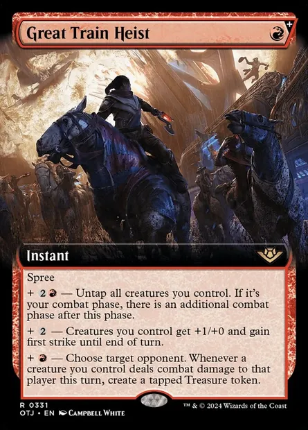 Great Train Heist, Magic card OTJ 331 — Outlaws of Thunder Junction set