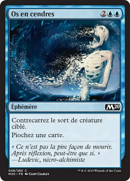 Os en cendres, carte Magic M20 48 — extension Core Set 2020