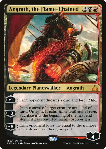 Angrath, the Flame-Chained, Magic card RIX 152 — Rivals of Ixalan set