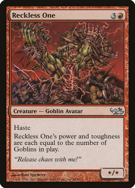 Reckless One, Magic card DD1 48 — Duel Decks: Elves vs. Goblins set