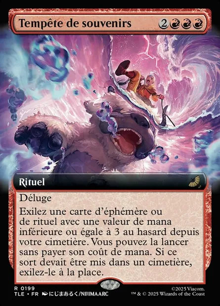 Tempête de souvenirs, carte Magic TLE 199 — extension Avatar: The Last Airbender Eternal