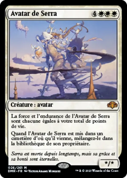 Avatar de Serra, carte Magic DMR 26 — extension Dominaria Remastered