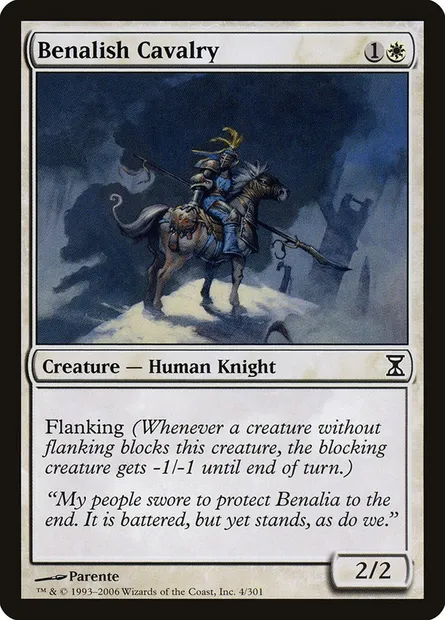 Benalish Cavalry, Magic card TSP 4 — Time Spiral set