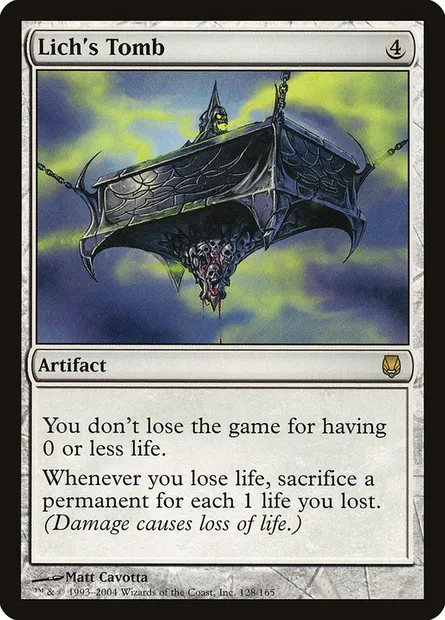 Lich's Tomb, Magic card DST 128 — Darksteel set