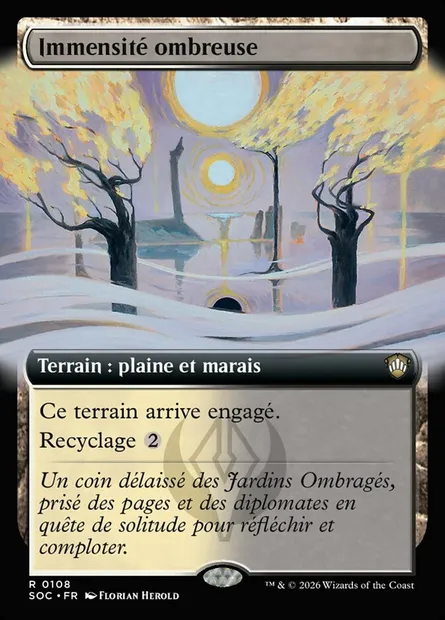 Immensité ombreuse, carte Magic SOC 108 — extension Secrets of Strixhaven Commander