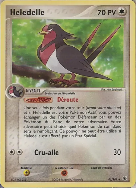 Hélédelle, carte Pokémon RS 46 — extension EX Rubis & Saphir
