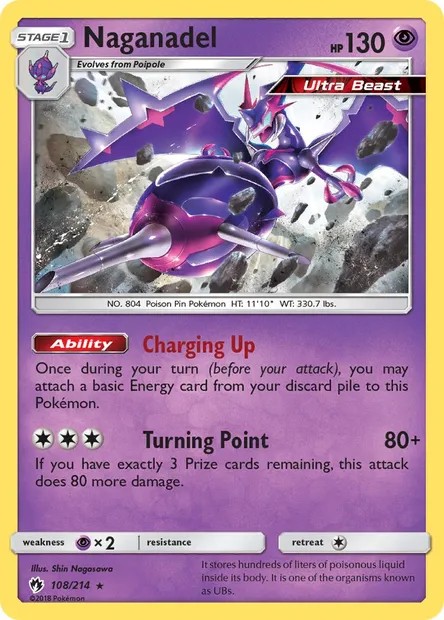 Naganadel, Pokémon card LOT 108 — Lost Thunder set