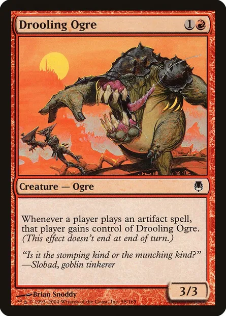 Ogre baveur, carte Magic DST 58 — extension Sombracier