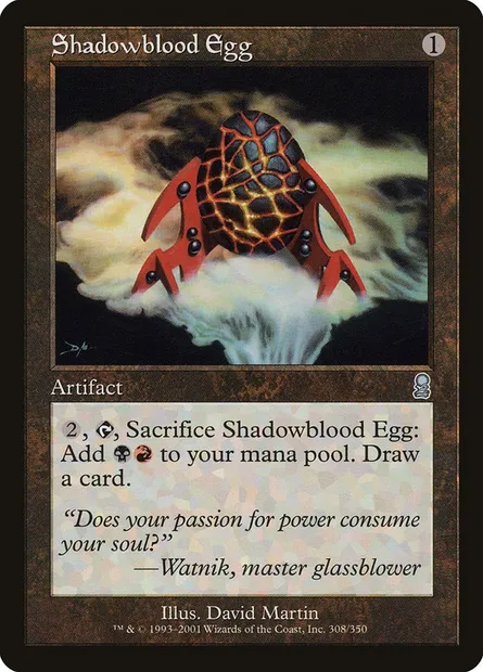 Œuf d'Ombresang, carte Magic ODY 308 — extension Odyssée