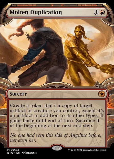 Molten Duplication, Magic card BIG 44 — The Big Score set