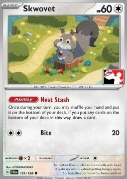 Rongourmand, carte Pokémon PPS 151-3 — extension Play! Pokémon Prize Pack Series