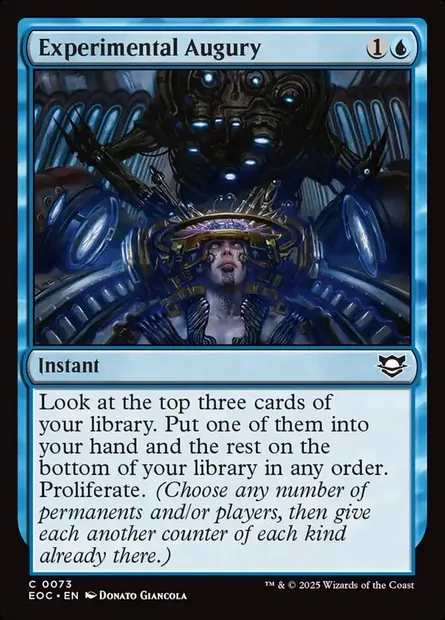 Experimental Augury, Magic card EOC 73 — Edge of Eternities Commander set