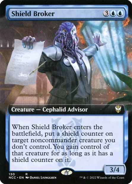 Shield Broker, Magic card NCC 130 — New Capenna Commander set