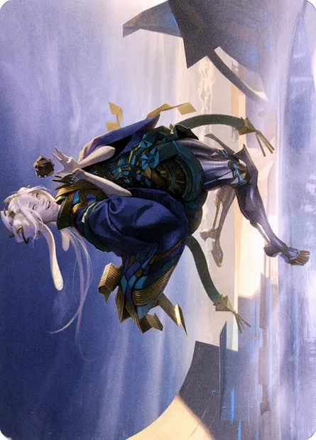 Moonfolk Puzzlemaker // Moonfolk Puzzlemaker, Magic card ANEO 6 — Neon Dynasty Art Series set