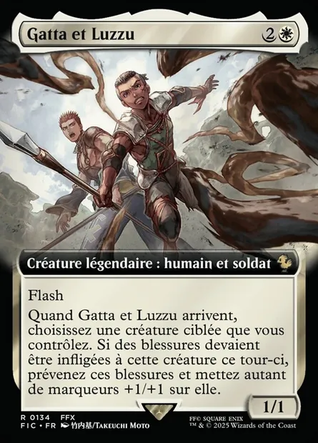 Gatta et Luzzu, carte Magic FIC 134 — extension Final Fantasy Commander
