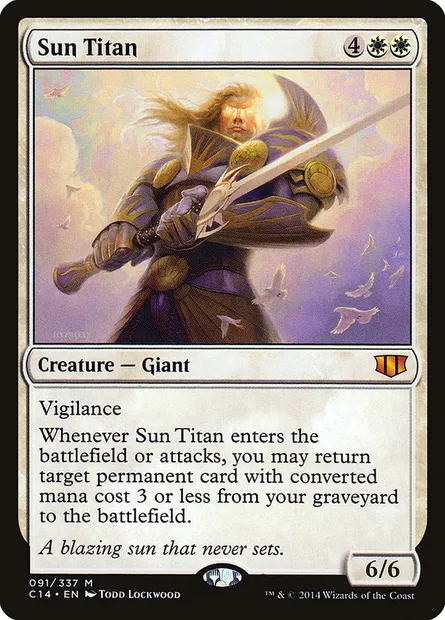 Sun Titan, Magic card C14 91 — Commander 2014 set