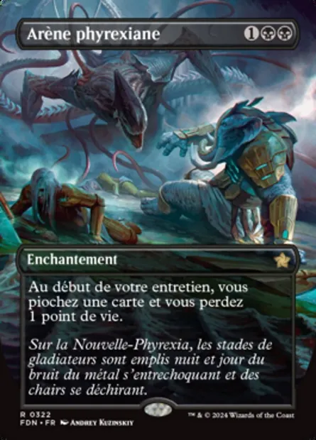 Arène phyrexiane, carte Magic FDN 322 — extension Foundations