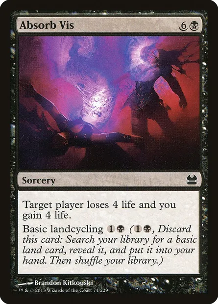 Absorb Vis, Magic card MMA 71 — Modern Masters set